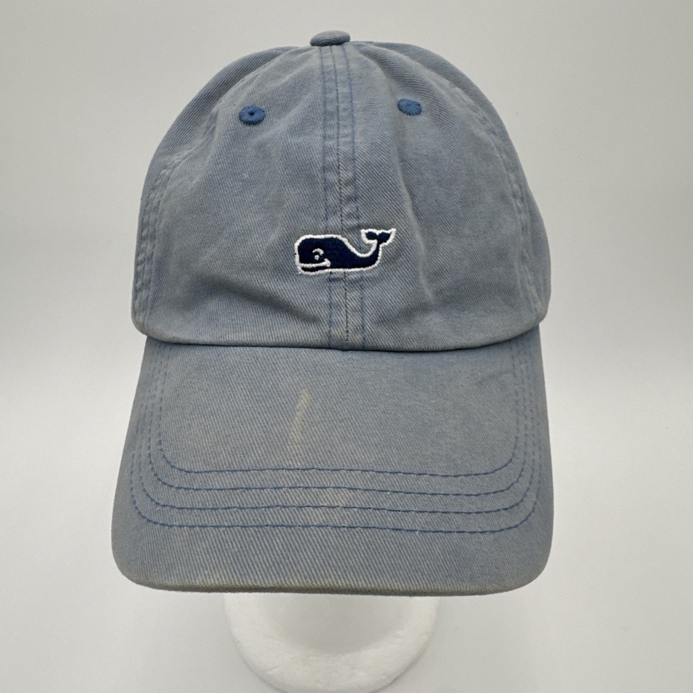 Vineyard Vines Light Blue Classic Fit Baseball Cap Adults Size Blue Whale Hat